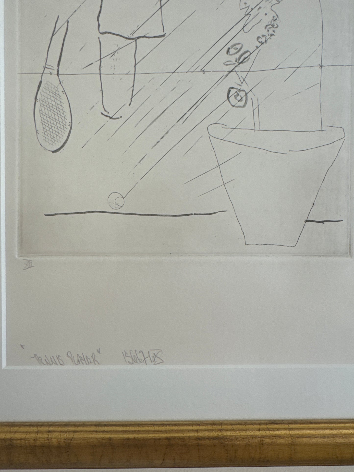Tennis Etching