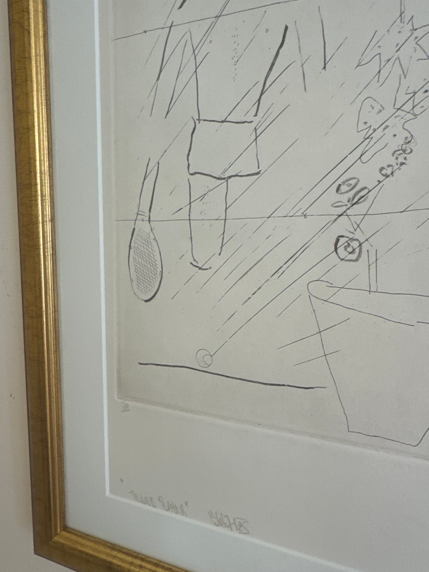 Tennis Etching