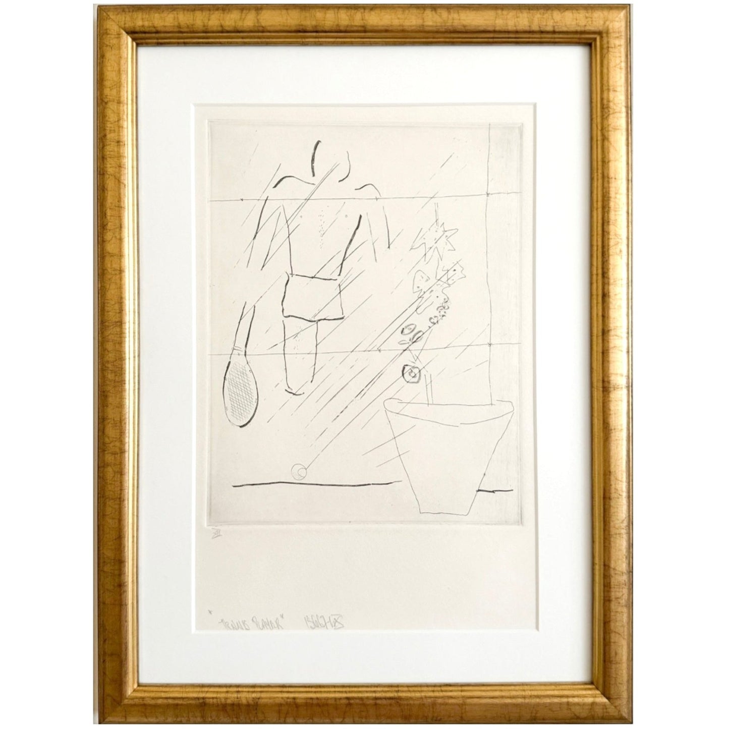 Tennis Etching