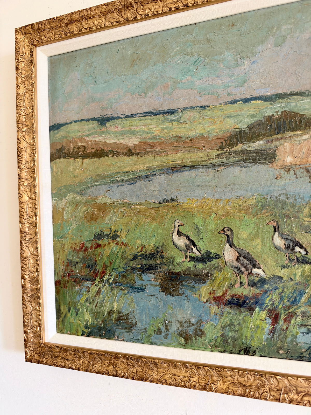 Marsh with Geese