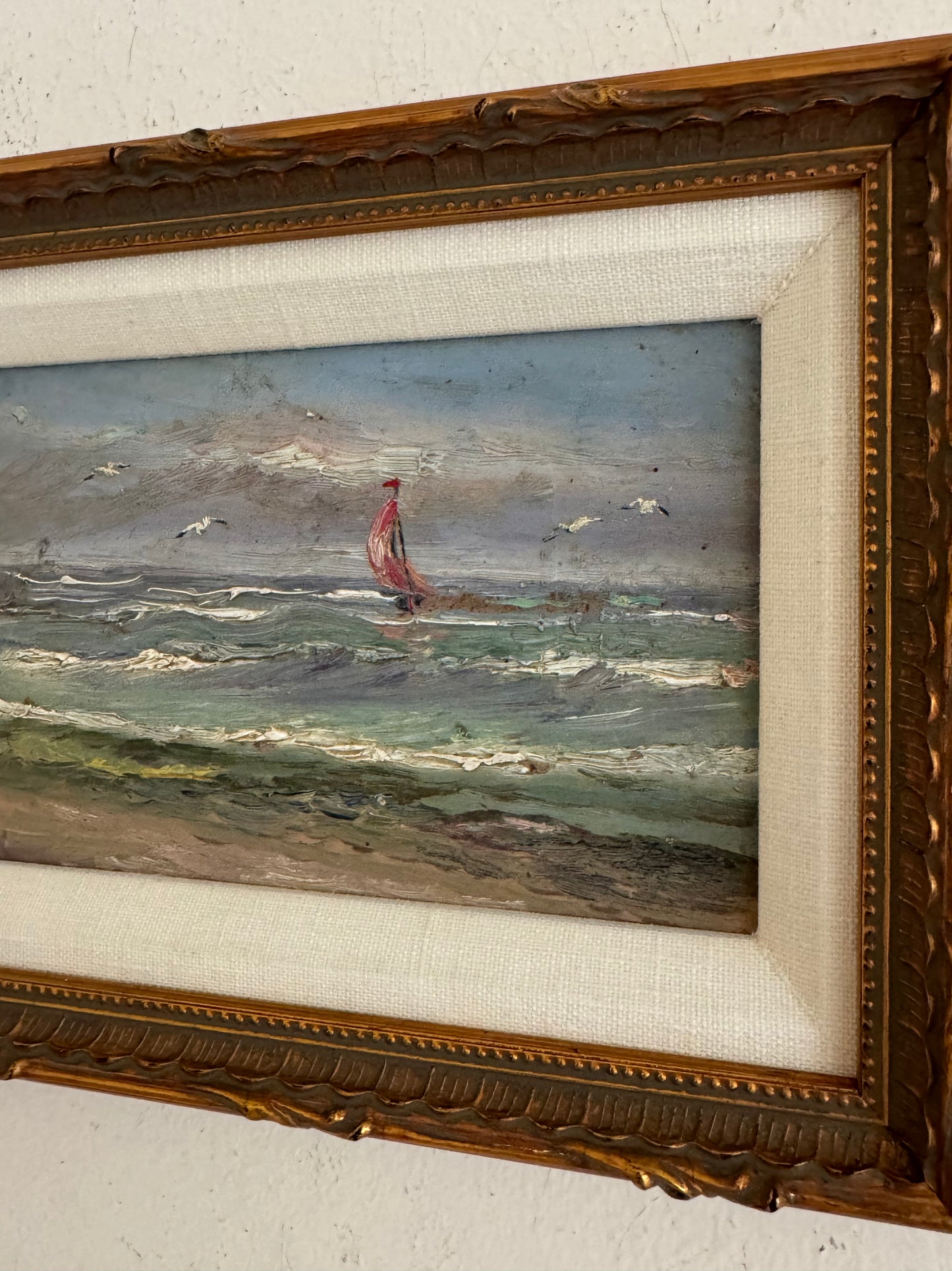 Sailboat & Seagulls