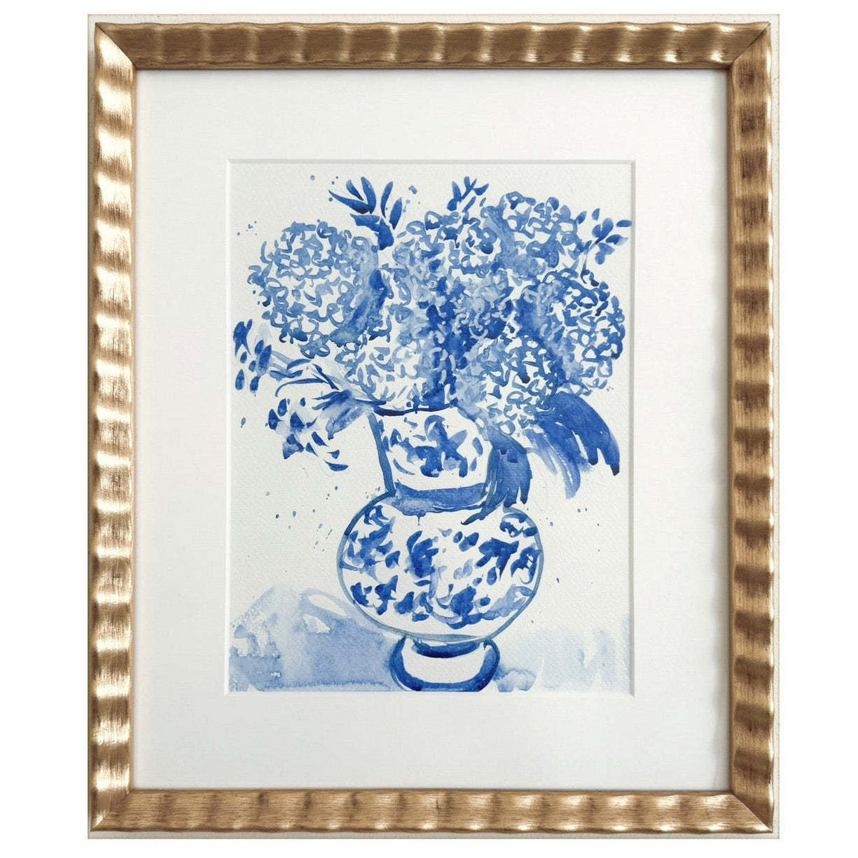 Blue & White Hydrangeas