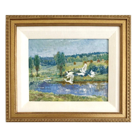 Landscape with Swans