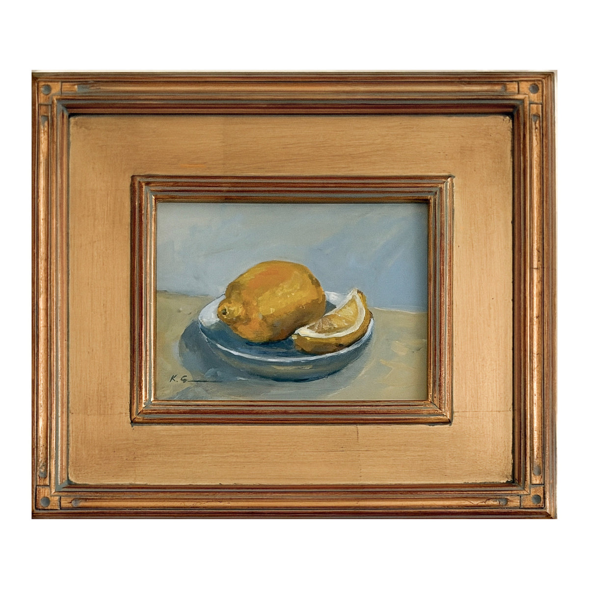 Lemons on Blue