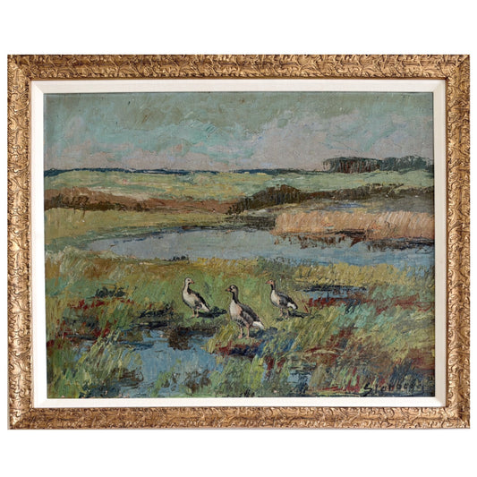 Marsh with Geese