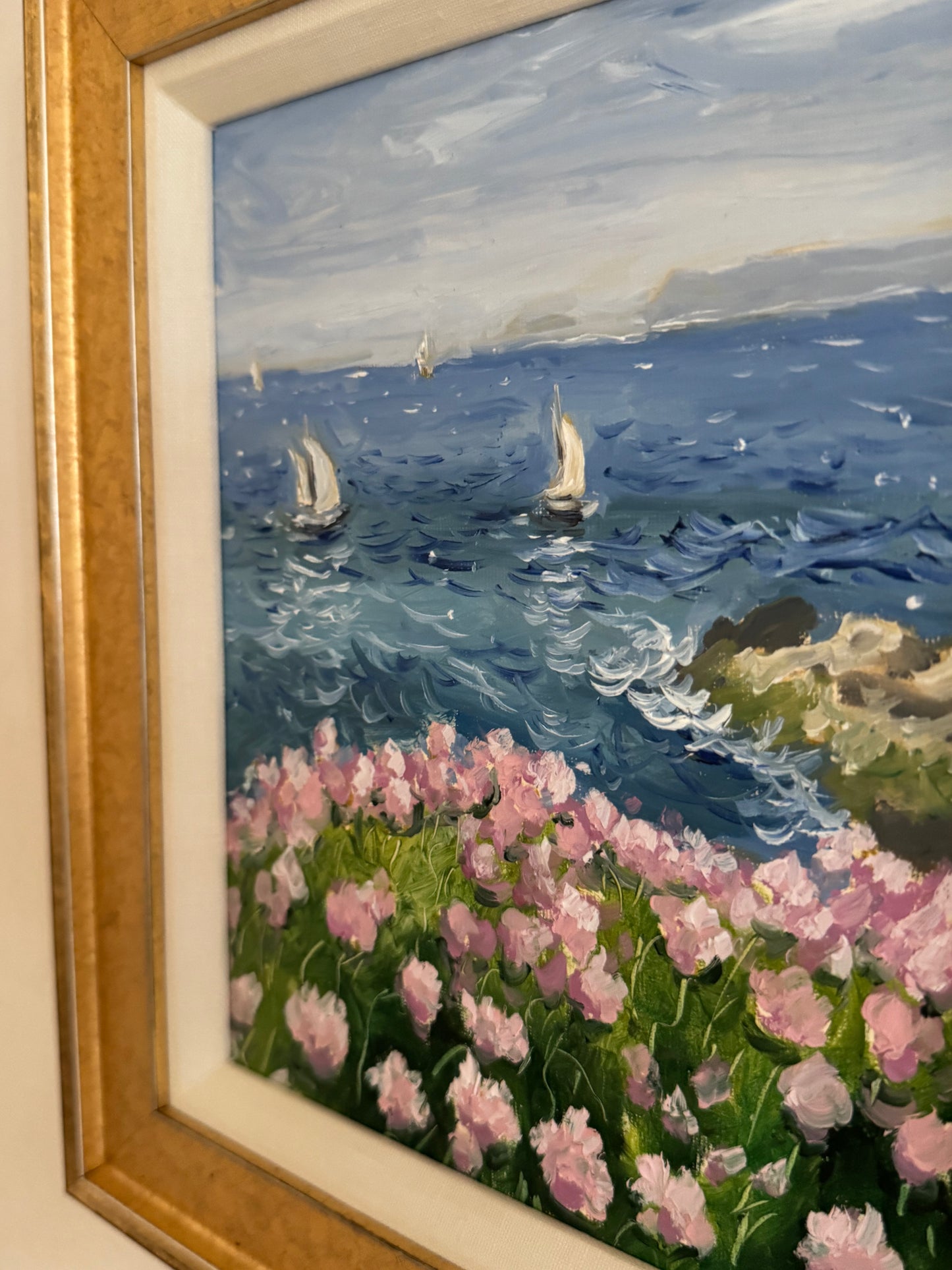 Seascape with Peonies