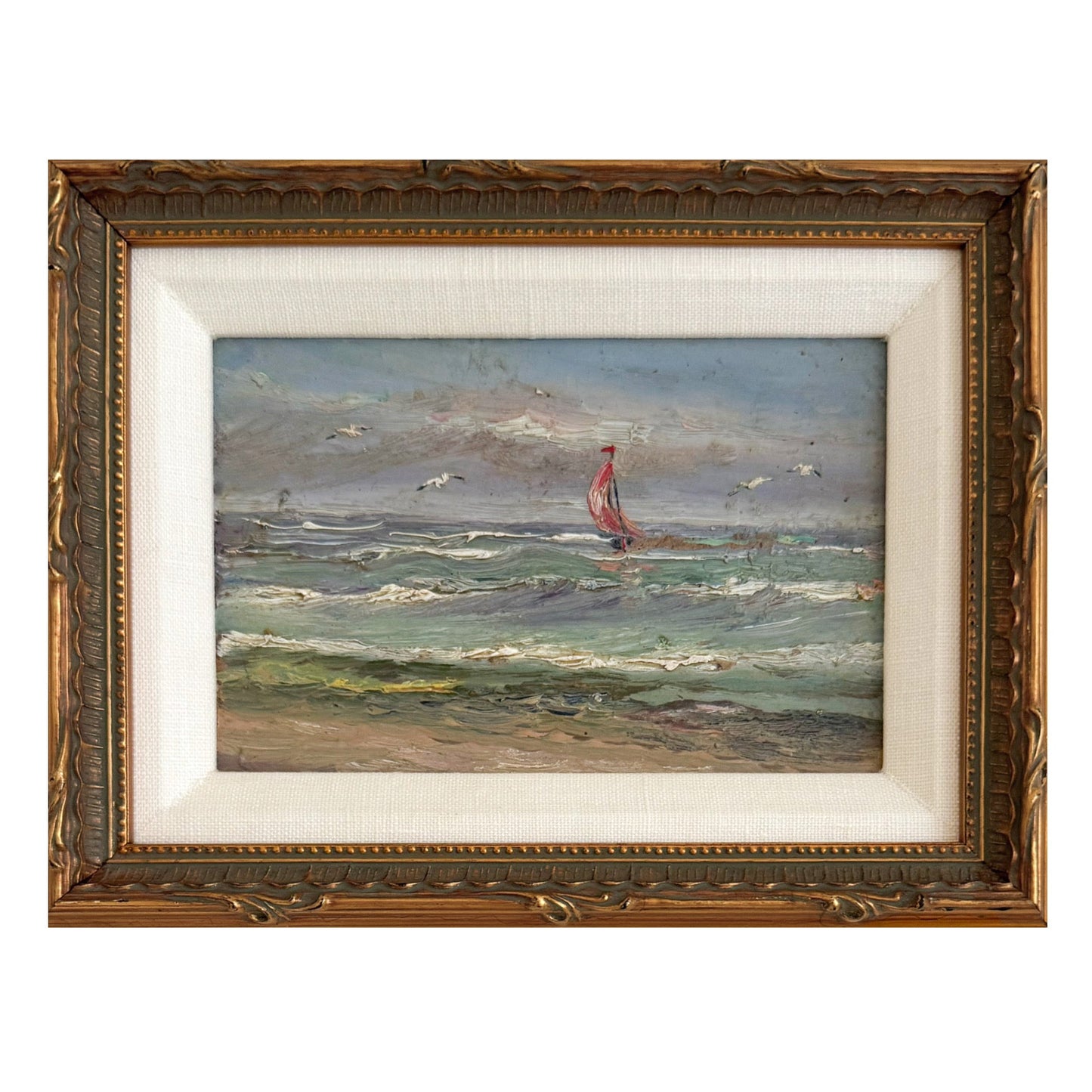 Sailboat & Seagulls