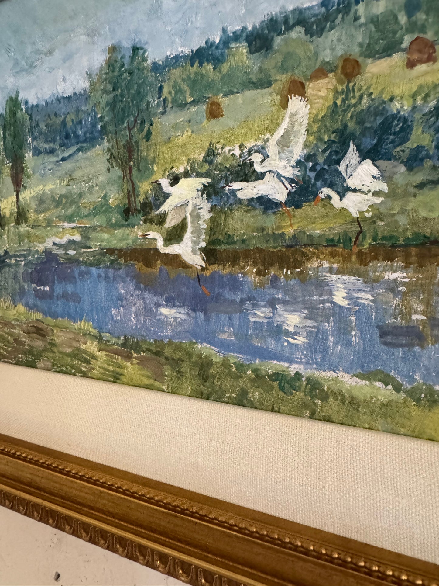 Landscape with Swans