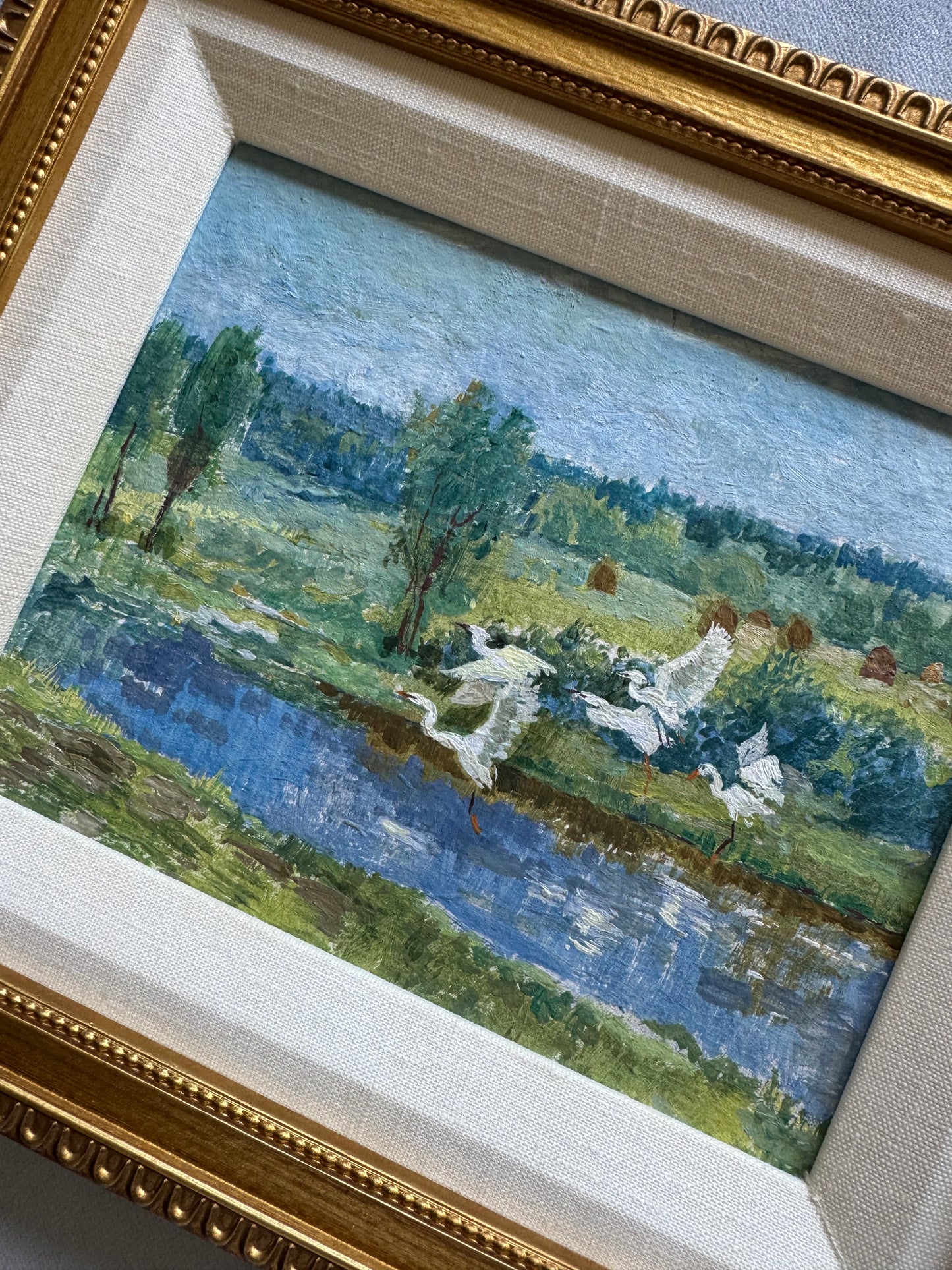 Landscape with Swans